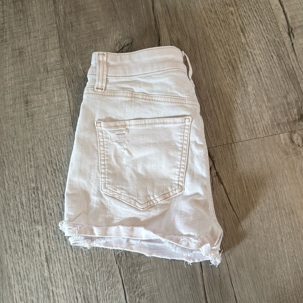 So goods for life dark white high rise denim short. Size 
3/26W